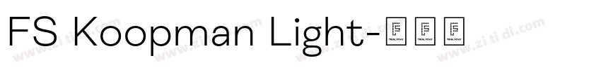 FS Koopman Light字体转换